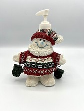 Holiday Christmas Sweater Frosty Snowman Lotion Hand Soap Dispenser New