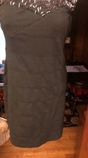 Charlotte Russe  Little Black Dress Sleeveless Strapless Spandex Beaded Sz S