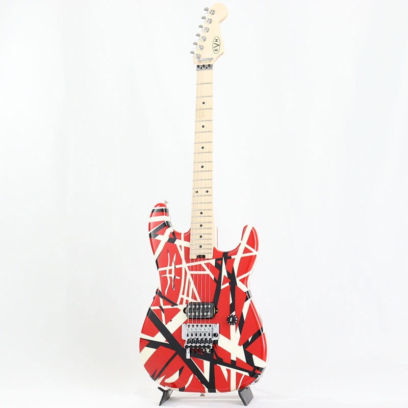Used EVH Striped Series 5150 (Red with Black and White Stripes