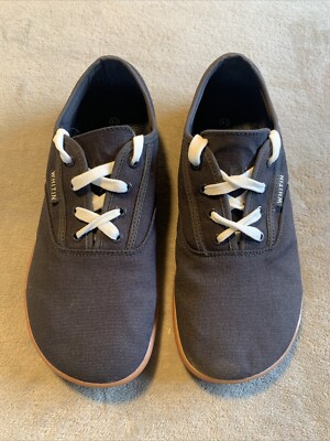 WHITIN Men's Wide Canvas Barefoot Sneakers Zero Drop Sole