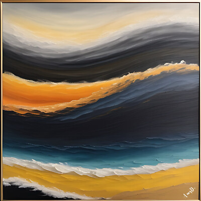 Amy Diab - When the Sun Sets (2023) Hand-Signed - 17'' x 22'' Fine Art Print