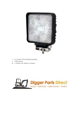 Durite 0-420-44 LED 12/24V Work Lamp Boom Light Digger Excavator Dumper