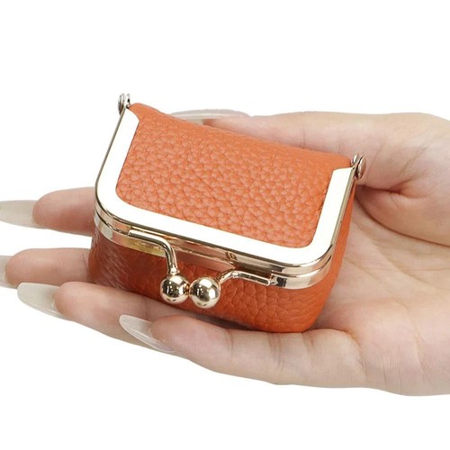 Urban Master Leather Coin Purse – Kiss Lock Pouch & Compact Storage for Women - Picture 5 of 30