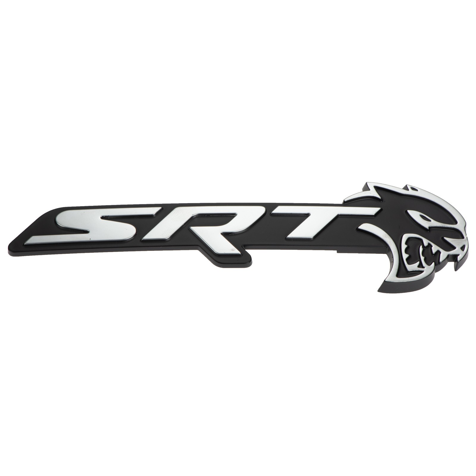Emblema de la parrilla SRT en negro y plata para Dodge Charger SRT Hellcat 2017-2018 (N/P no disponible)
