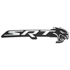 17-18 Dodge Charger Srt Hellcat Black Silver Srt Grille Emblem Badge Mopar 17-18 Dodge Charger Srt Hellcat Black Silver Srt Grille Emblem Badge Mopar