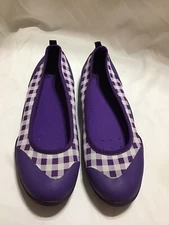 Muck Boots The Original Boot Co. Ballet Flat Gardening Shoes Purple Womens Sz 10