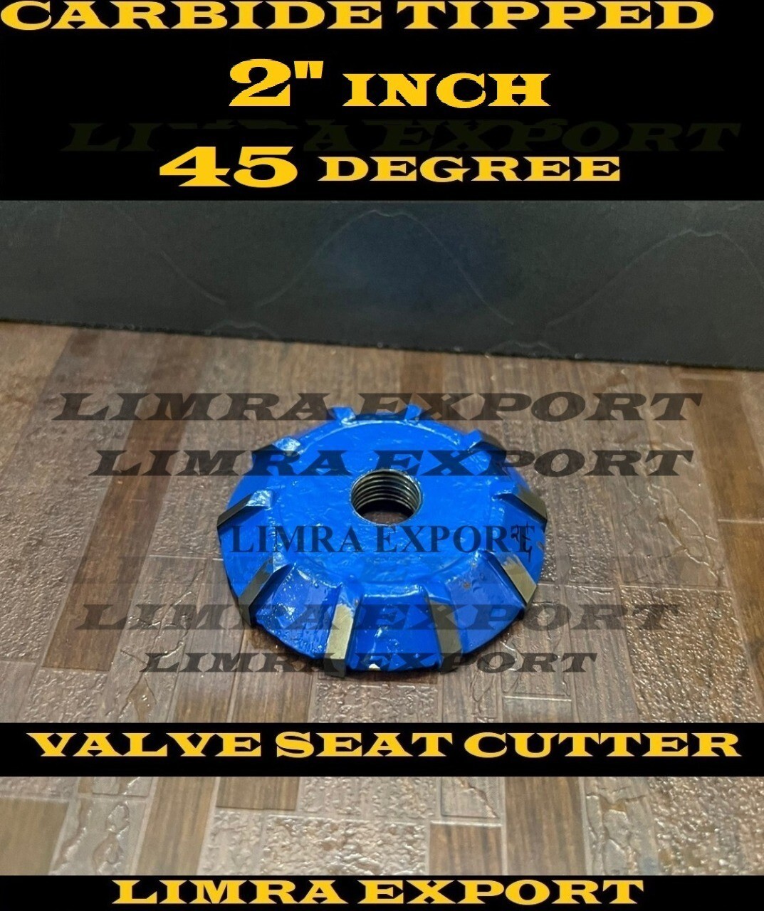 VALVE SEAT CUTTER CARBIDE TIPPED 2" 45 DEGREE