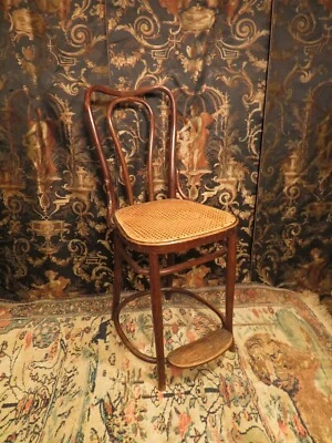 vraie chaise haute de croupier casino kohn thonet cannees epok1900 bois courbé - Photo 1/4