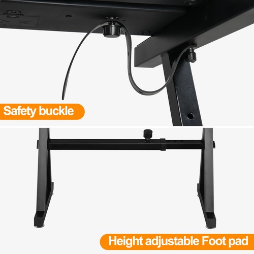 Adjustable Portable Heavy Duty Z Style Piano Stand and Bench for 54-88 Key - Picture 5 of 11
