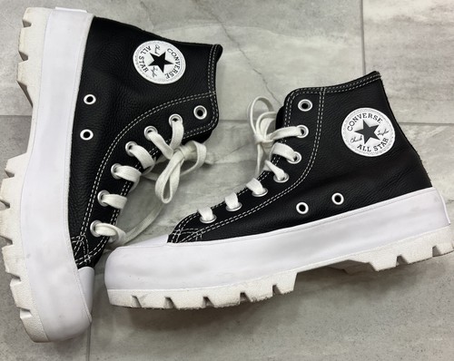 Converse Chuck Taylor Lugged Leather HI Platform Women\u0026#039;s Sneakers Sz  5.5 | eBay