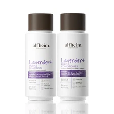Alfheim Lavender Purple Toning Shampoo and Conditioner Set for Blonde Gray Hair