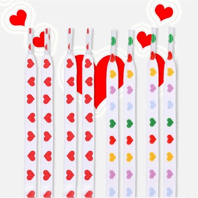 for Kids Adult Flat  Laces Love Heart Shoelaces Sneakers Shoelace High Conver