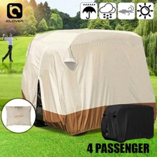 Outdoot 4 Passenger Golf Cart Cover Storage Fit EZ Go Club Car Yamaha Cart 420D