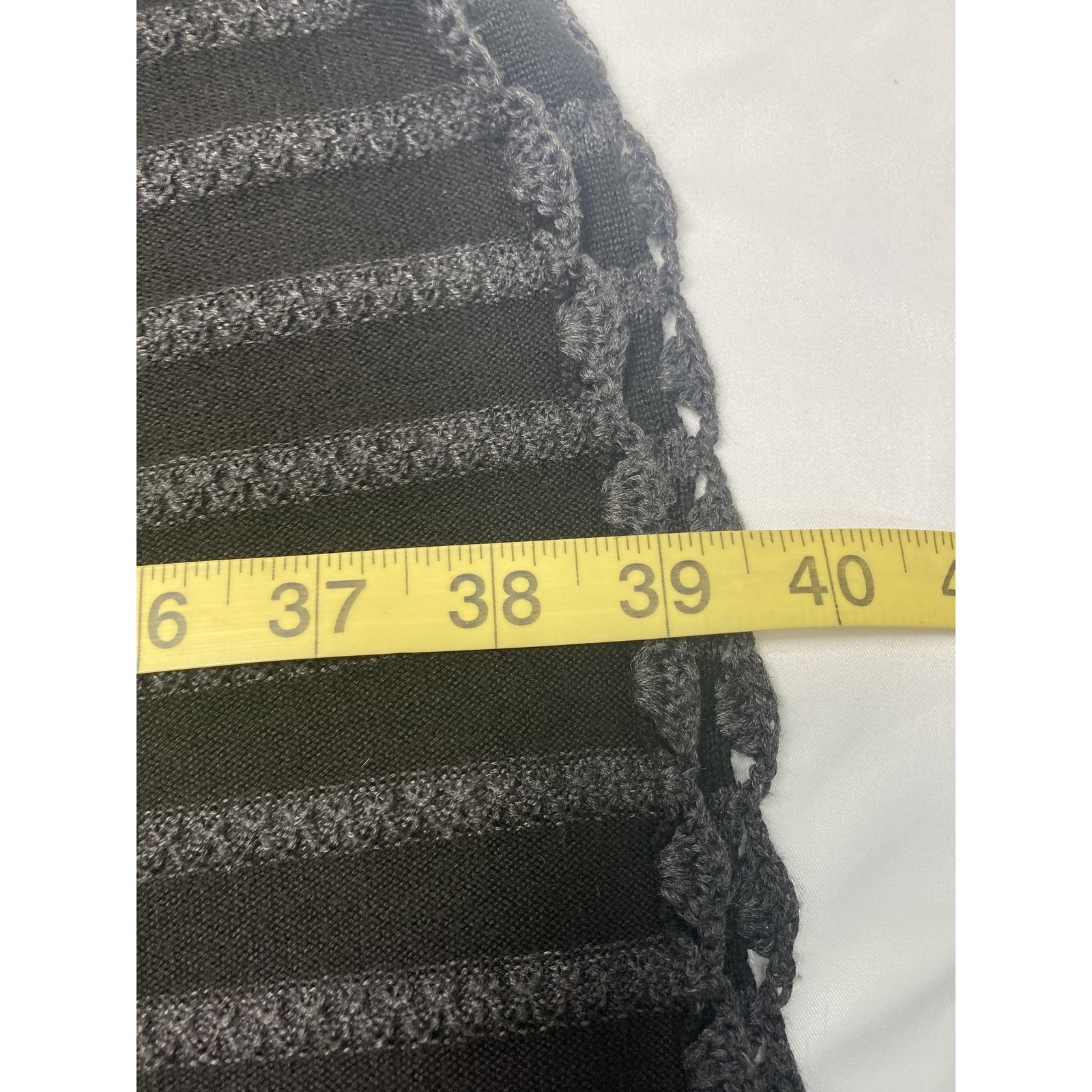 Calvin Klein Gray and Black Knit Skater Sweater Dress Small thumbnail 9