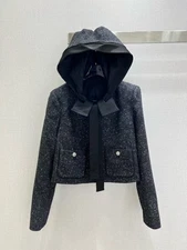 Chanel CC tweed jacket straight leg pants set Size 40