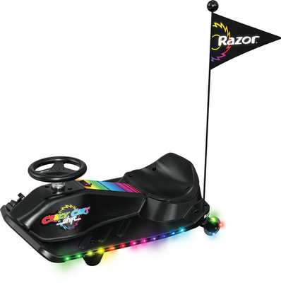 Razor Crazy Cart Shift Lightshow 12V Electric Drift Go-Kart Kids 6+ 8MPH