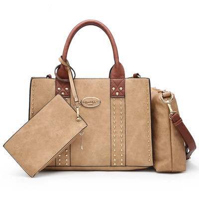 Women'S 3Pcs Purse Handbag Shoulder Bag Tote Satchel Hobo Bag Briefcase Work Bag