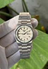 Orologio da polso uomo vintage Seiko 5 automatico 7009 ora ferroviaria data giorno Giappone