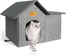 Outdoor Cat House Weatherproof Cat Houses Outdoor/Indoor Cats Collapsible Warm