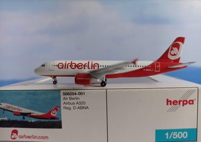 herpa wings  1:500 508254-0001 Air Berlin A320 D-ABNA
