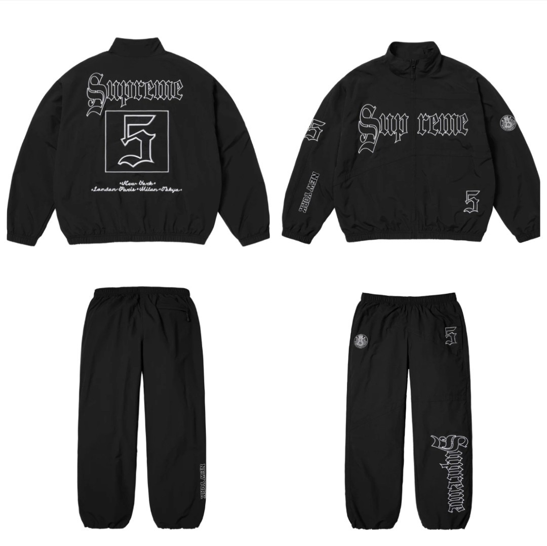 Supreme Old English Track Pant ブラック Supreme Old English Track Pant