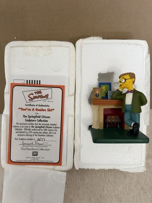 Hamilton Collection Simpsons Mr Burns  You re A Genius Sir!  COA Figure