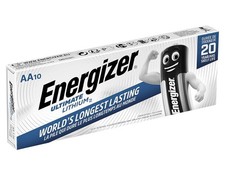 Energizer batteries Pack Of 10  AA/FR6 lithium Expiry 20 Years