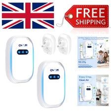 2PCS Mini Ionic Air Purifier - Filter-Free, Ultra-Quiet, for Home & Office
