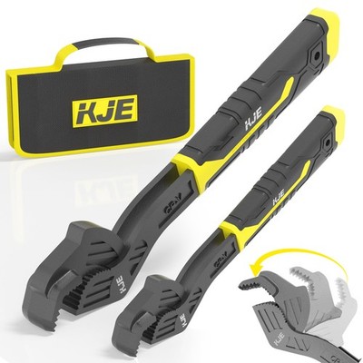 2PCS 8  and 12  self-adjusting pipe wrench set，Self Adjusting Wrenches, self-...