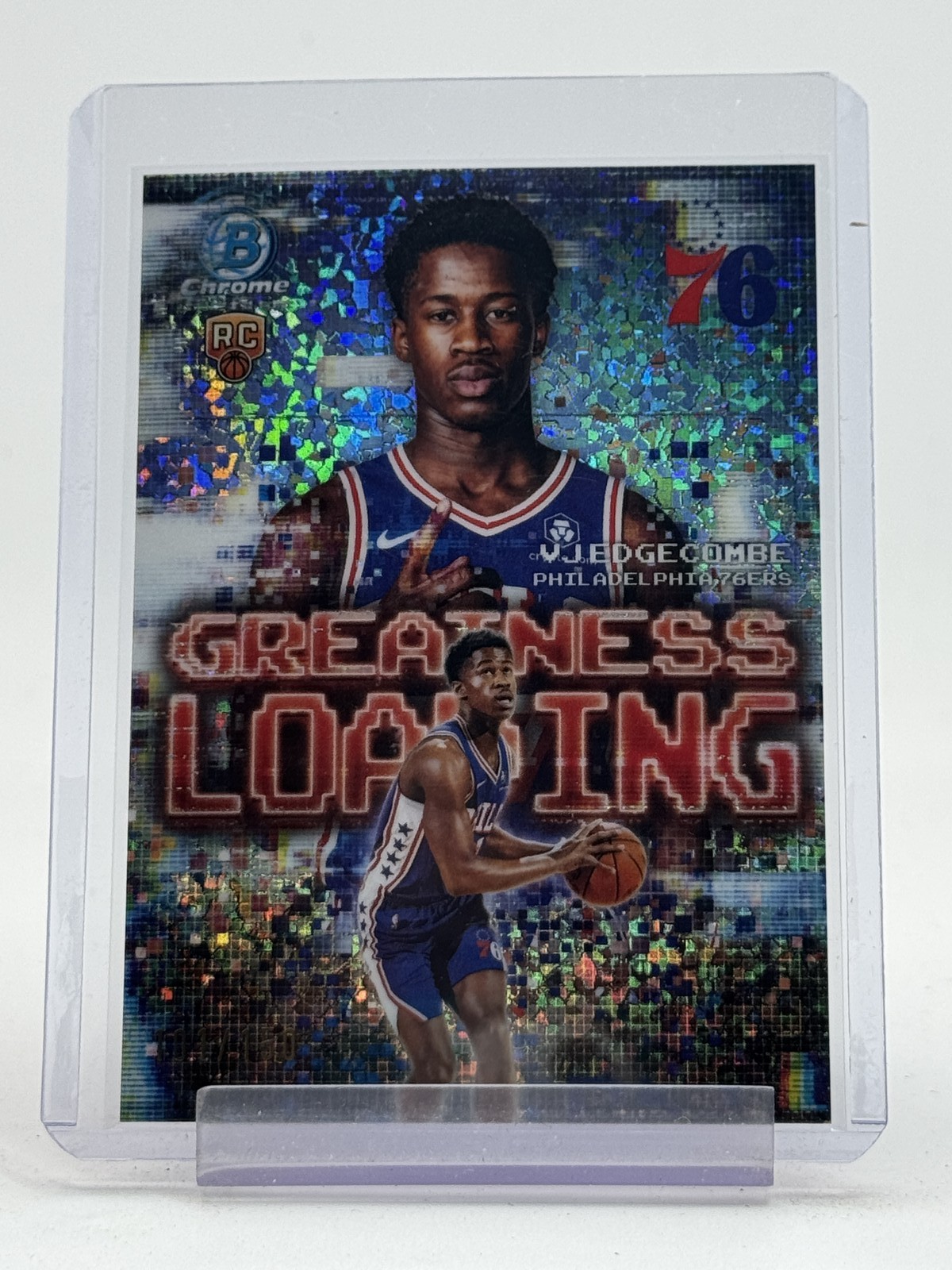 VJ EDGECOMBE 2025-26 BOWMAN CHROME GREATNESS LOADING ROOKIE DIAMOND /150 Q2045