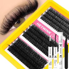HEYWINK 60D 80D 100D D Curl Lash Clusters Kit...