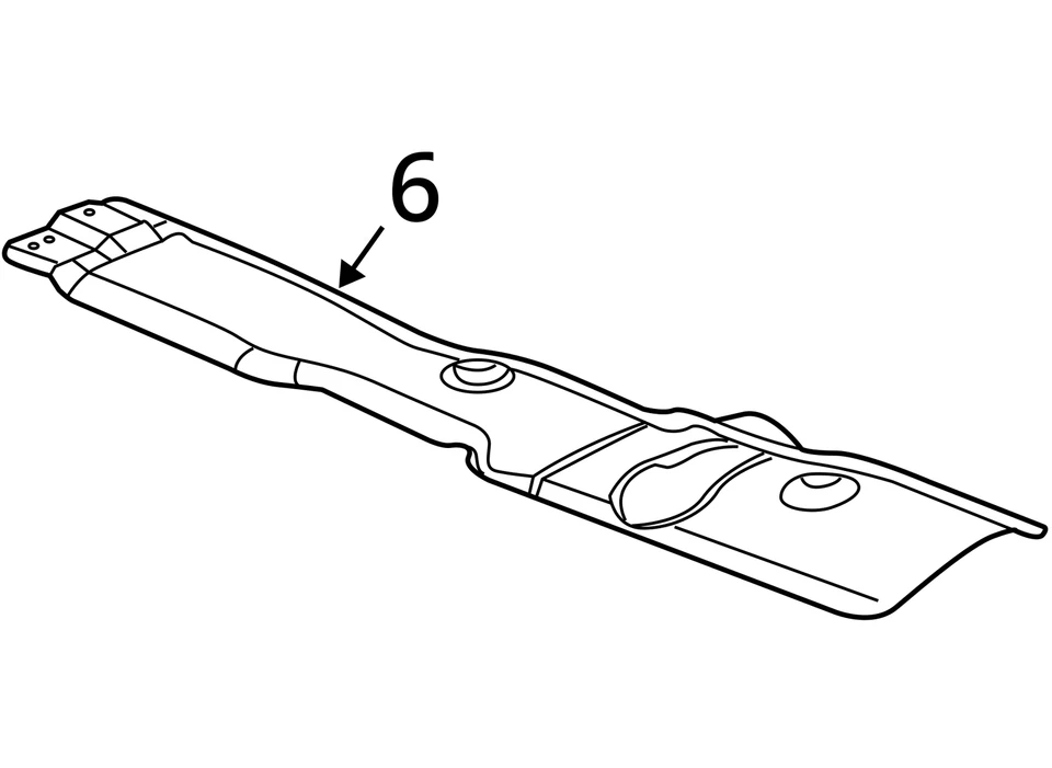 2003-2006 GMC CHEVROLET TRAILBLAZER EXT ENVOY XL SHIELD EXH MUFF HT 15821716 NEW - Image 3 of 3