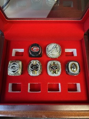ATL Braves & Georgia Bulldogs Rings 2021/2022 Champs Comes With Box