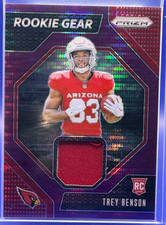 2024 Panini Prizm Trey Benson Rookie Gear Pink Prizm RC Patch #RG-TBN Cardinals