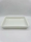 Vintage Pyrex 232 White Opal Milk Glass Oblong Baking Dish 11 3/4 x 7 1/2 x1 3/4