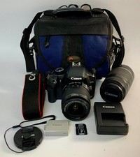 Cannon EOS Rebel XSi w/ 2 Lens Zoom 55-250mm  18-55mm w/ Battery  Charger