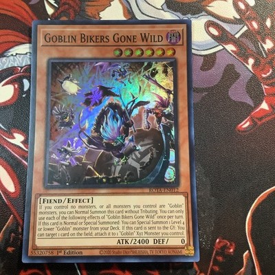 YU-GI-OH! Goblin Biker Gone Wild ROTA-EN012 Super Rare NM 1st Edition 