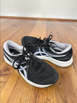 ASICS Gel Contend 7 Womens Sz 11 Black Lilac Model 1012A91 Running Athletic Shoe