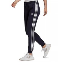 Adidas Jogger Womens M Navy Essentials Warm Up Slim 3 Stripes Track Pants NEW 