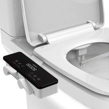 Bidet For Toilet, Soosi Bidet Ultra Slim Self Cleaning Dual Nozzle Hot Cold