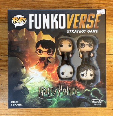 Pop! Funkoverse Harry Potter Strategy Game w/Harry Hermione Bellatrix Voldemort