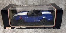 1/18 Maisto 1996 Chevrolet Corvette LT-4 Convertible Diecast Car w/ Box Blue