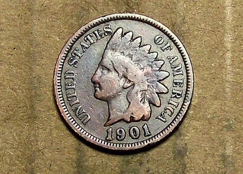 1901     Indian Head Cent     ACTUAL  COIN                           90215217-06