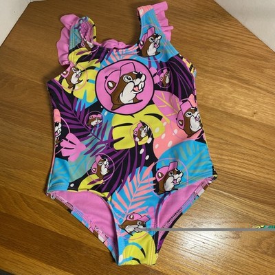 Buc-ee's (Bucees) Logo One Piece Bathing Swim Suit/Swimsuit Size 12-18M