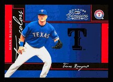 2005 Donruss Classics #TC-15 Hank Blalock /800 Team Colors Texas Rangers