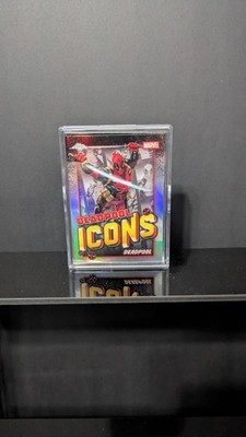 2025 Topps Chrome Deadpool COMPLETE Deadpool Icons set #DI-1 - DI-10 + Case