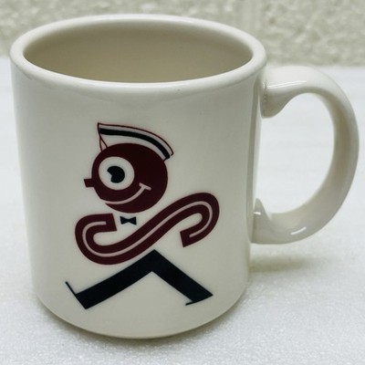 Homer Laughlin Unknown Cafe Diner Mug Orange Crush Crushy-Like Logo USA   EX 