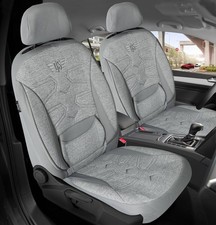 Schonbezüge Sitzbezüge für Mercedes E Klasse W211 S211 Bj 2002-09 in Grau KT301