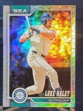 2026 Topps Series 1 #142 Luke Raley 75 YEARS of TOPPS #31/75 Seattle Mariners
