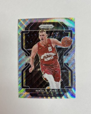2021-22 Panini NBA Prizm No. 32 Nikola Jokic Silver Wave